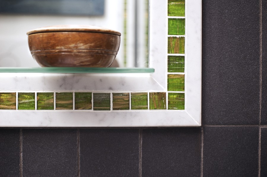 bagno verde e nero