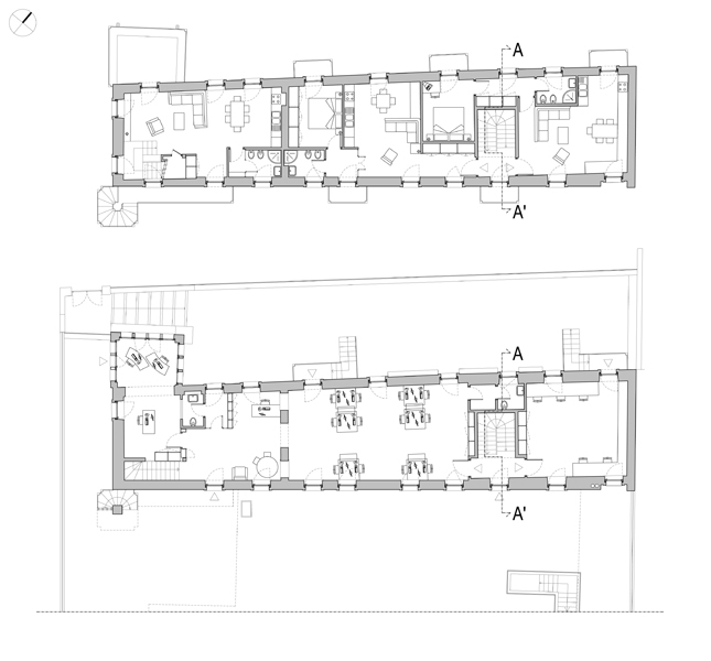 esempio piante (piano terra e piano primo)